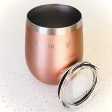 Load image into Gallery viewer, Wine Tumbler Rose Gold
