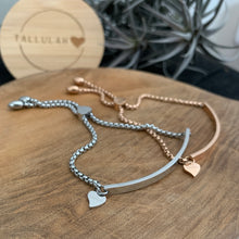 Load image into Gallery viewer, Stainless Steel and Rose gold Adjustable bracelet
