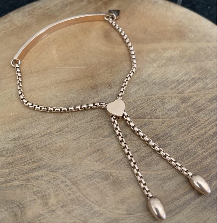  Rose gold Adjustable bracelet