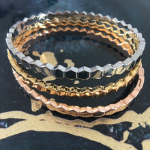 Load image into Gallery viewer, Honeycomb Bracelet Stack
