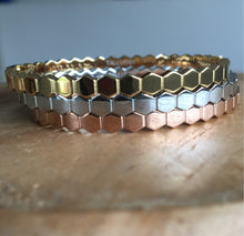 Load image into Gallery viewer, Honeycomb Bracelet Stack
